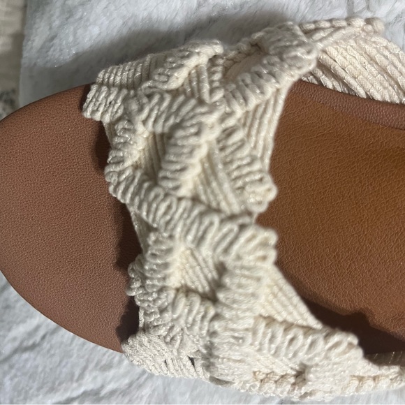 Lucky Brand wood and crochet sandal‎ NEW size 9 - Picture 7 of 7